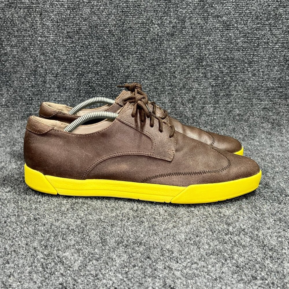 Cole Haan Jasper Wing Tip Shoes Men's 10.5 Brown Leather Low Lace Casual Sneaker